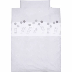 Alvi Bettwäsche 100 X 135 Cm, Hippo Silber