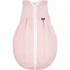 Alvi® Schlafsack Jersey Light Rosa Feder Rosa/weiß
