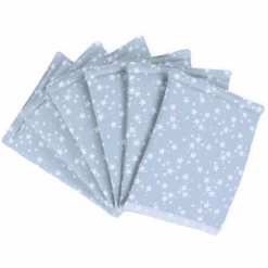 Babybay® Nestchen Ultrafresh Piqué Passend Für Modell Original, Azurblau Sterne Weiß