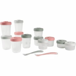 BEABA® Erstes Mahlzeiten Set + Löffel 1. Altersstufe