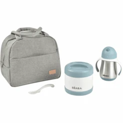 BEABA® Mahlzeit-Taschen Set On-the-go - Windisches Blau