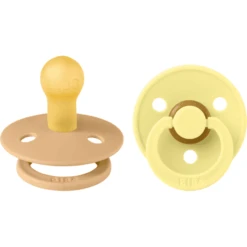 BIBS® Schnuller Colour Desert Sand & Sunshine 0-6 Monate, 2 Stk.