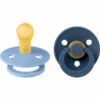 BIBS® Schnuller Colour Sky Blue Und Steel Blue 0-6 Monate, 2 Stk.