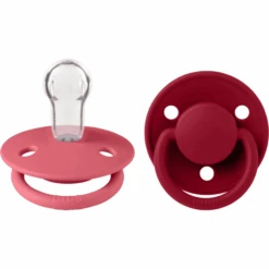 BIBS® Schnuller De Lux Ruby/Coral 0-36 Monate, 2 Stk.