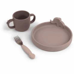 Done By Deer™ Geschirr-Set Peekaboo Deer Friends In Rosa