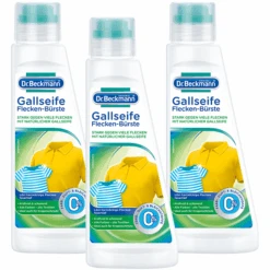 Dr. Beckmann® Gallseife Flecken-Bürste, 3x 250 Ml