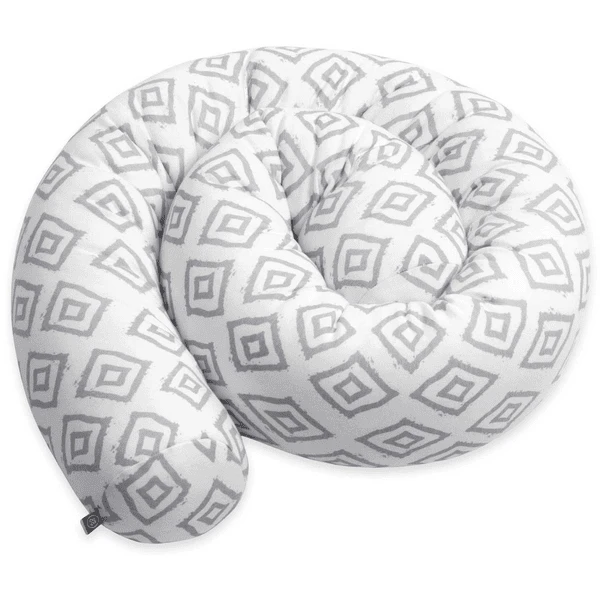 Emma & Noah Bettschlange Rauten Grau 3 Emma & Noah Bettschlange Rauten Grau