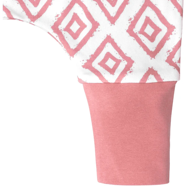 Emma & Noah Schlafsack Mit Füßen Rauten Rosa 8 Emma & Noah Schlafsack Mit Füßen Rauten Rosa – Bild 6