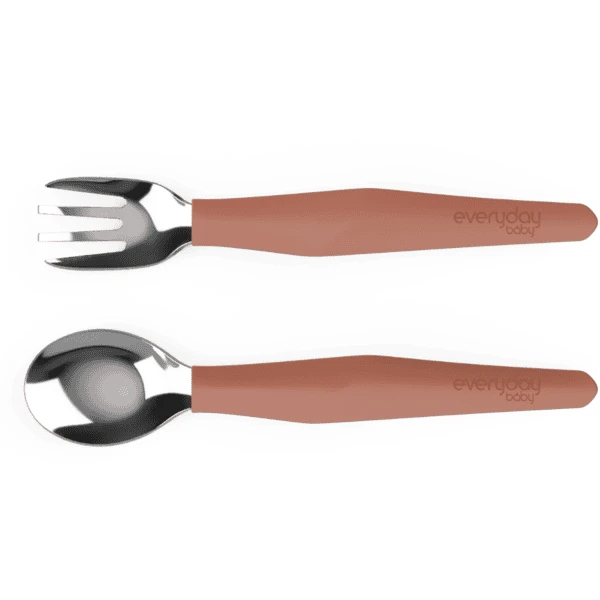 Everyday® Baby Esslern-Besteck, Edelstahl Mit Silikongriff, 2-teilig Nature Red 3 Everyday® Baby Esslern-Besteck, Edelstahl Mit Silikongriff, 2-teilig Nature Red