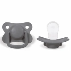 Filibabba Schnuller +6 Monate Dark Grey, 2 Stück