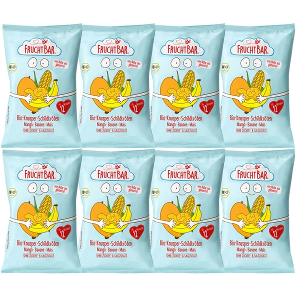 FRUCHTBAR® Bio-Knusper-Schildkröten Mango- Banane-Mais Ab Dem 12. Monat 8 X 30 G 3 FRUCHTBAR® Bio-Knusper-Schildkröten Mango- Banane-Mais Ab Dem 12. Monat 8 X 30 G