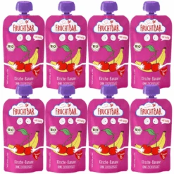 FRUCHTBAR® Bio-Püree Kirsch-Banane Ab Dem 6. Monat 8 X 120 G