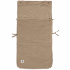 Jollein Fußsack Für Autositz Kinderwagen Gruppe 0+ 3/5 Pure Knit Biscuit