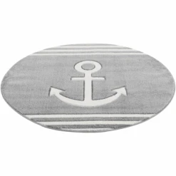 Kinderwelt Verkauf -Kinderwelt Verkauf livone kinderteppich kids love rugs anker rund silbergrau weiss a410849 1