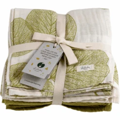 Lullaby Planet Musselin Swaddle Lake Green 65x65cm