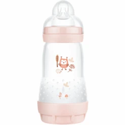 MAM Babyflasche Easy Start Anti Colic-Elements 260 Ml Eule In Rosa
