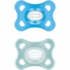 MAM Schnuller Comfort Silikon, 0-6 Monate, 2 Stk, Blau + Mint -Kinderwelt Verkauf mam schnuller comfort silikon 0 6 monate 2 stk blau mint a355243