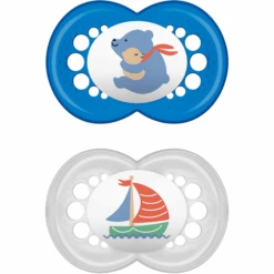 MAM Schnuller Original Aus Silikon 6 - 16 Monate, Bär/Schiff