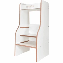 Mumy™ Lernturm EasySTEP Weiß / Natur