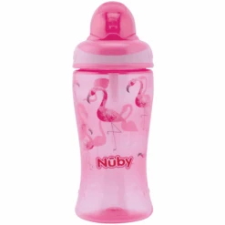 Nuby Nûby Trinkhalmflasche Soft Flip-It 360ml Ab 12 Monate, Pink