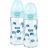 NUK Glasflasche First Choice⁺ Ab Der Geburt 240 Ml, Temperature Control Im Doppelpack Blau -Kinderwelt Verkauf nuk glasflasche first choice ab der geburt 240 ml temperature control im doppelpack blau a329554