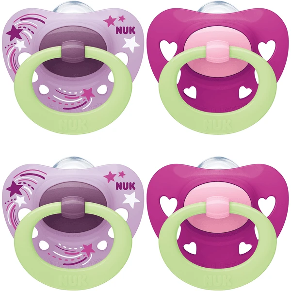 NUK Nachtschnuller Signature Girl Gr. 2, 4 Stück 3 NUK Nachtschnuller Signature Girl Gr. 2, 4 Stück