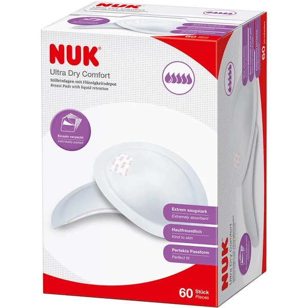 NUK Stilleinlagen Ultra Dry Comfort 60 Stück 3 NUK Stilleinlagen Ultra Dry Comfort 60 Stück