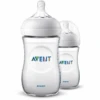 Philips Avent Natural Flasche SCF033/27, 260ml, 2 Stück, Transparent -Kinderwelt Verkauf philips avent natural flasche scf033 27 260ml 2 stueck transparent a268874