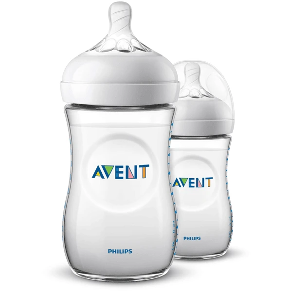Philips Avent Natural Flasche SCF033/27, 260ml, 2 Stück, Transparent 3 Philips Avent Natural Flasche SCF033/27, 260ml, 2 Stück, Transparent