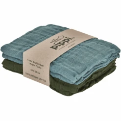 Pippi Muslin Tücher 4er Pack Lead