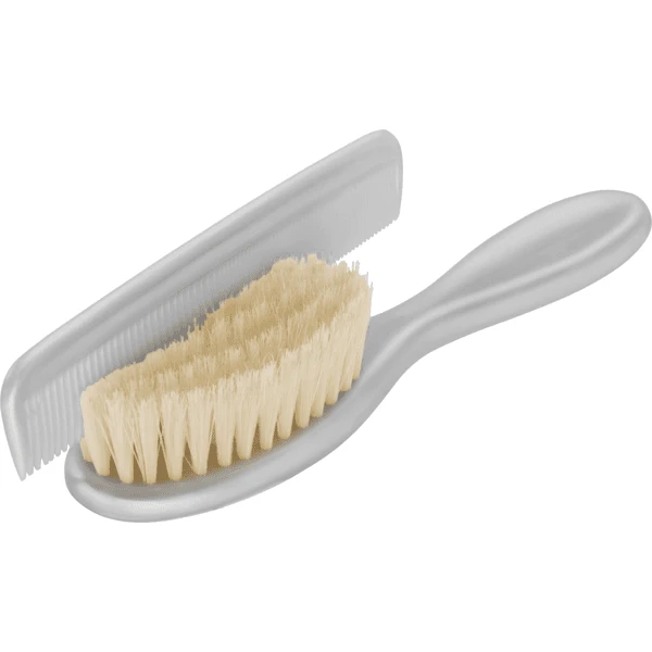 Rotho Babydesign Rotho Kamm Und Bürste Mit Naturborsten Stone Grey 3 Rotho Babydesign Rotho Kamm Und Bürste Mit Naturborsten Stone Grey