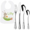 Schnullireich Geschenkset Mit Namen Safari: WMF Kinderbesteck + Baby Lätzchen Hase Silber 2 Schnullireich Geschenkset Mit Namen Safari: WMF Kinderbesteck + Baby Lätzchen Hase Silber -Kinderwelt Verkauf schnullireich geschenkset mit namen safari wmf kinderbesteck baby laetzchen hase silber a405935