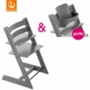 STOKKE® Tripp Trapp® Hochstuhl Buche Storm Grey + Gratis Baby Set Storm Grey -Kinderwelt Verkauf stokke tripp trapp hochstuhl buche storm grey gratis baby set storm grey a332357