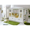 TiCAA Hausbett 2 Schubladen Safari -Kinderwelt Verkauf ticaa hausbett 2 schubladen safari a276883