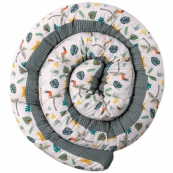Ullenboom Baby Bettschlange Waffelpique Salbeigrün Regenwald 300 Cm