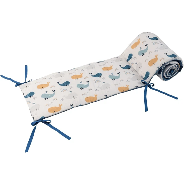 Ullenboom Nestchen Für Babybett Blau Wale 210 X 30 Cm 3 Ullenboom Nestchen Für Babybett Blau Wale 210 X 30 Cm